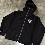 Autumn Winter Hooded Sports Wear Ninja Cap Print Pattern Wear Double Hat Design