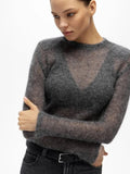 For Autumn And Winter Short Hollow Knitted Sweater Women Solid Color Leisure Long-Sleeved