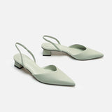 Sandals Women 2025 New Summer Simple Pointed Square Heel Women's High Heels Fine Fashion Women's Single