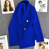 Zingj Suit Jacket Female 2024 Spring And Autumn Double-Breasted Green Suit Temperament Show Thin Web Celebrity Fried Street Clothes