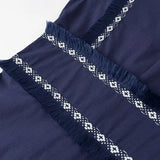 Summer New Women's Retro V-Neck Sleeveless Lace Splicing Tuxedo Long
