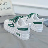 White Shoes Female Students Spring Korean Version Of The Sea Gas Shoes Children's Trendy Shoes 2025 New Small Casual Shoes