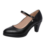 Shoes Black Job Interview Work Dress Pointy Heel Model Cheongsam Catwalk Large Size Single Shoe