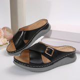 Summer New Sloped Sandals Type Beach Sandals Women's Large Size Women's