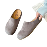 Boken Shoes Bag Head Half Slippers Women Wear 2025 Spring And Autumn New Pregnant Retro Ugly Boken