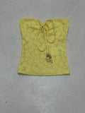 Desire Girl To Reduce The Age Of Sexy Hanging Neck More Wearing A Word Shoulder Tight Chest Vest Hottie Low-Waist Broken Flower Half-Body