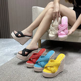 Zingj Slope Slippers Hate Sky High 15CM Textile