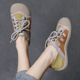 Layer Of Cowhole Retro Hollow Hole Shoe Woman 2025 Summer New Mori Art Sandals Casual Single