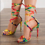 Fashion Sandals Women's Summer Sheel Ring Strap High Heel