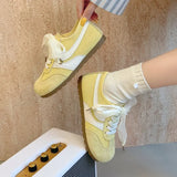 Agment Training Shoes Women's Shoes 2025 New Burst Summer Thin Breathable Sports Leisure Small Whiteboard Women's