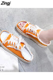 Shoes Slippers Women Casual Slip On Flats Shoes Summer Ladies Half Slipper Platform Shoes Femme 2023 New