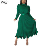 2 Piece Skirt Sets Women Long Sleeve Crop Top and Midi Skirts Sets Autumn Fashion Solid Color Club Outfits