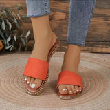Flat Bottom Color Leopard-Print Slippers Women Wearing Candy Light Beach Cold