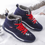 Men's New 2025 Cotton Shoes Men's Plus Velvet Thick Outdoor Snow Boots Winter Large-Size Sports Casual Men's