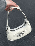 Star Embellish Pu Leather Shoulder Bag-Outfit