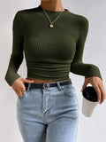And Winter Repair With Long-Sleeved T-Shirt Rounded Women's