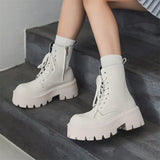 Zingj Platform Derby Martin Boots