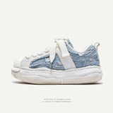 Shoes Destruction Aesthetic Deconstruction Dissolving Shoes Washing Denim Do Old Board Shoes Trend Shoes Men And Women's