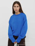 Sales Of Solid Color Round-Neck Sweater Women 2025 Burst Soft Knitted