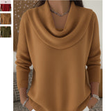 Women's Autumn And Winter New Solid Color Long-Sleeved Top