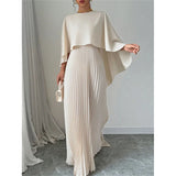 Shein Muslim Bat Sleeves Folding Irregularly Elegant Long