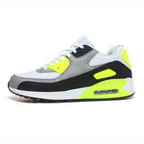 Air Cushion Sneakers Men's And Women's Large Size Light Casual Shoes Color Trend Net Cloth Breathable Running