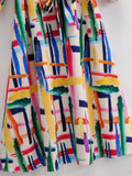 Women's Tie-Dyeed Long-Sleeved Dress