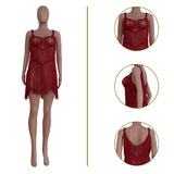Zingj New Women's Wear Silk Tassel Beach
