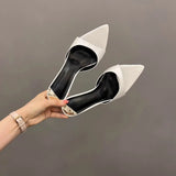 Red Fashion Long High Heel Slippers Women 2025 New Summer Wearing Pointed Out-Of-Tooth Thin And Word