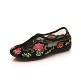 Zingj Shoes Flat Shoes Dance Shoes Summer Female Sandals Single Shoe Cloth Shoes Mesh Embroidered Hollow