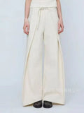 Women's Wear Irregular Loose Casual Trousers Wide Leg