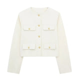 Women's Clothing Explosion Fashion Temperament Commuting Round-Neck Long-Sleeved