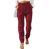 Spring Ruffled Elastic Waist Belt High-waisted