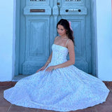 Zingj Summer New Sexy Temperament French Pastoral Wind Slim White Broken Flower Condole