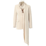 New Ambiance Neck-Piers Personality Cut Diy Blazer Female