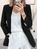 Winter Corduroy Suit Jacket Solid Color Casual Professional Small Suit Jacket Office Women's Clothing Blazer Women