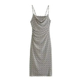 Ruched Slip Long Dress Women Backless Bodycon Dress Women Summer Elegant Party Dresses Woman Sexy Evening Dresses For