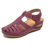 Summer New Sandals Large Flat Bottom Slope And Hollow