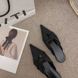 Toe Half Slippers for Women 2021 Summer New Fashion Outdoor Internet Hot Sandals Flat Pointed-Toe Mules