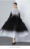 New Women's Dress Dress Oversized Dress Print 100 Folds T-Shirt With T-Shirt Holiday Casual