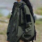 Zingj Spring And Autumn Winter Overalls Hooded Function Trend Brand Thin Coat Jacket