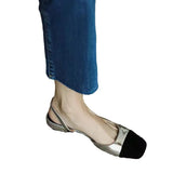 Fragrant Wind Baotou Sandals 2025 Female New Summer With Simple After Empty Color French High-Heeled Shoes Female Thick
