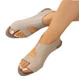 Women's Shoes 2025 Summer New Flat-Bottomed Women's Shoes Fashion Flat-Bottomed Jacket Toe Cool Drag