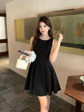 Xixi 13 Lines 2025 Summer New Elegant Temperament Thousands Of Gold Wind High Waist Thin Joint Dress