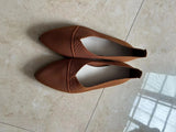 Large-Size Tip Flat Bottom Shallow Single Shoes Women Casual Flying Breathable Four-Season Work
