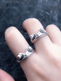Vintage Frog Design Cuff Ring- Outfit