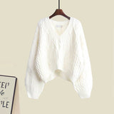 Zingj And Winter Suit Women's 2024 New French Feeling Cross Knit Sweater With Fishtail Dress Two Sets-Outfit