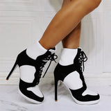 Fashion Sports With High-Heeling Size 44 Women's Fashion Short Boots