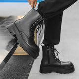 Zingj Platform Derby Martin Boots
