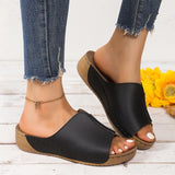 Wear Women's Shoes Comfortable Slope And Slippers Simple Size 2025 New Cool Drag